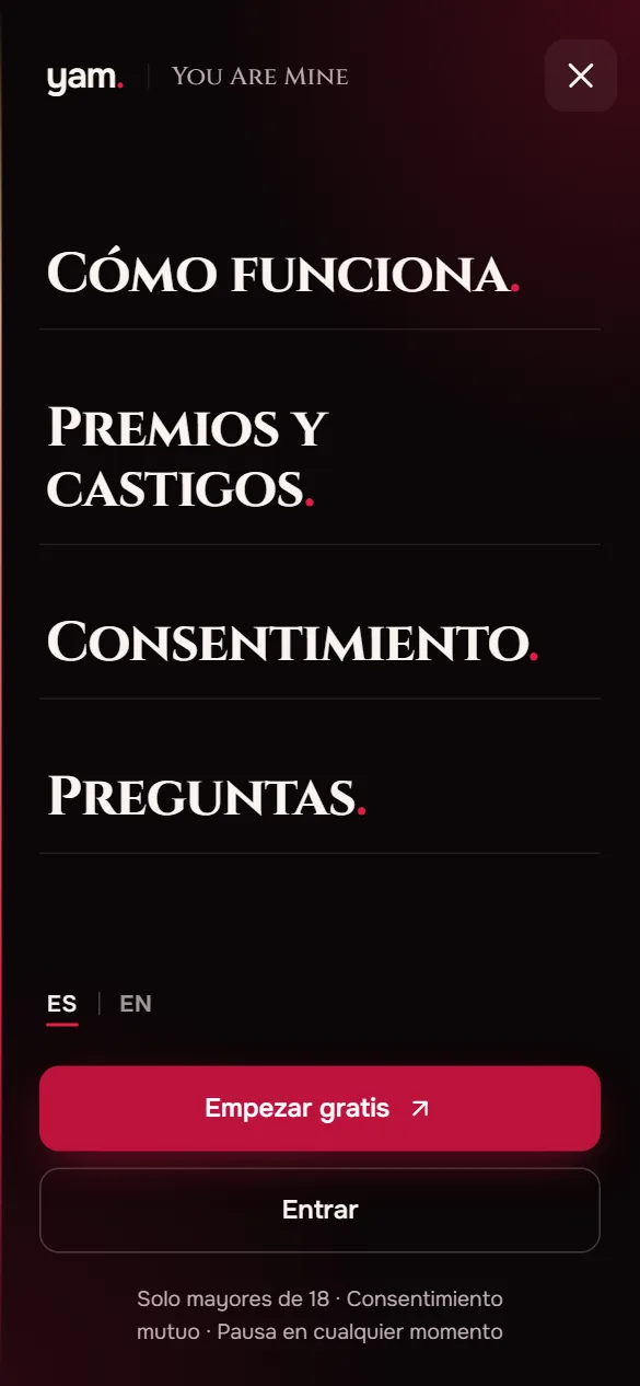 Portada y acuerdo firmado de YAM en móvil