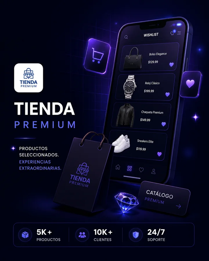Portada de la demo de Tienda Premium